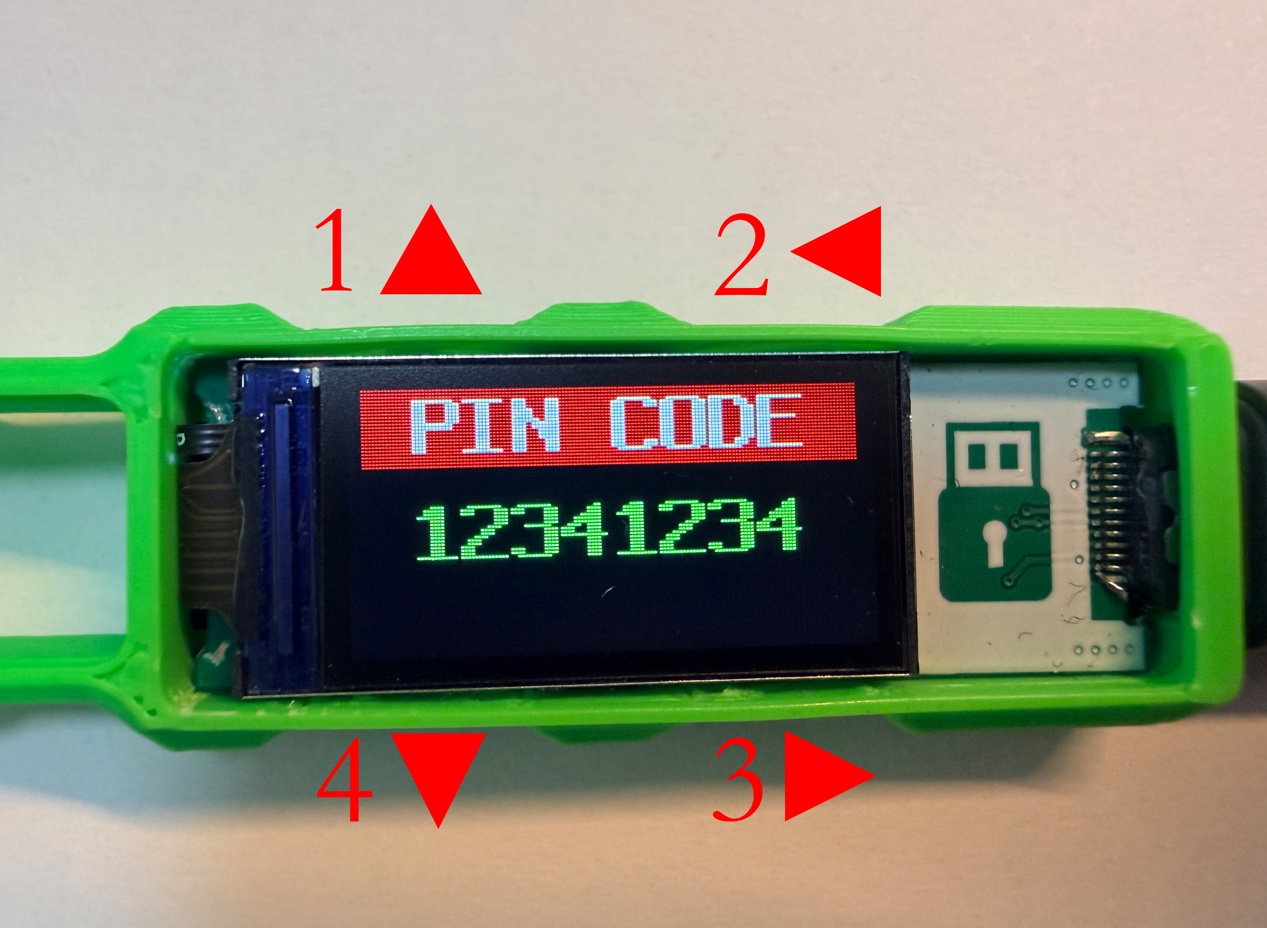 PIN button mapping